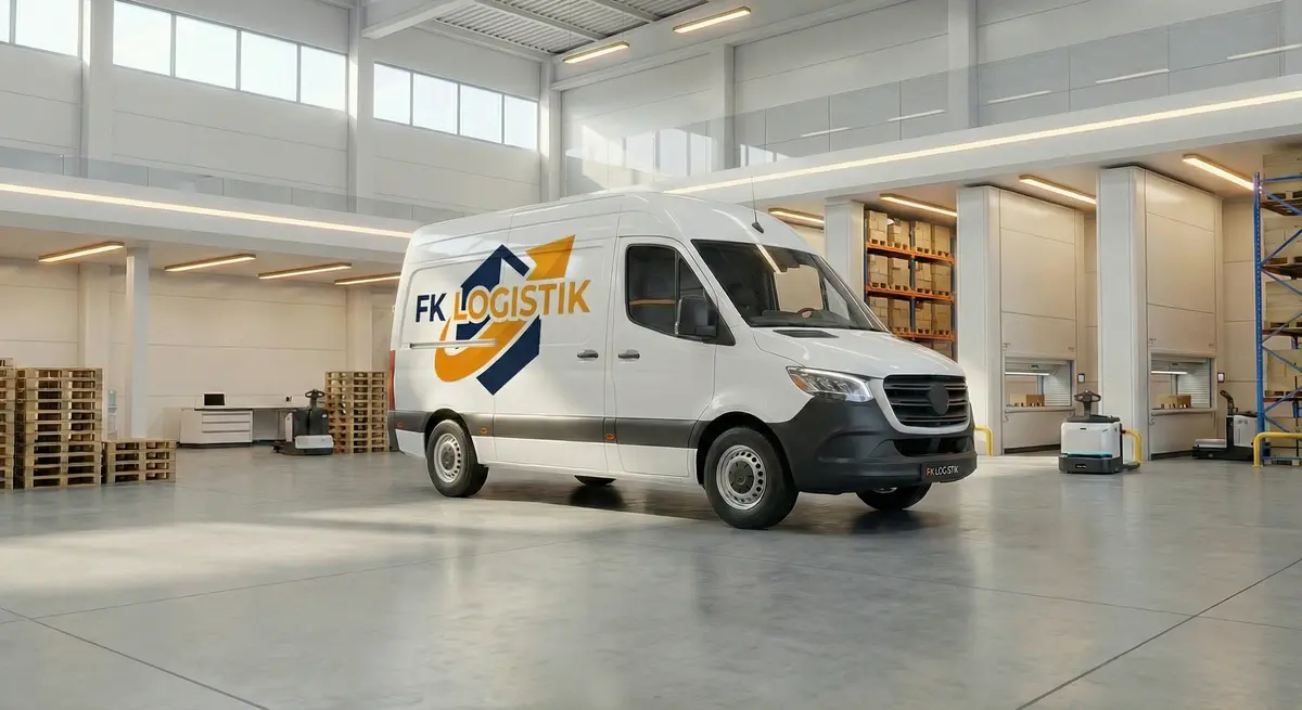 Innenansicht eines modernen, gut organisierten Lagers.